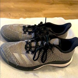 Black, Grey, and White Volleyball Shoes